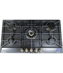 Fresh Built-in Gas Hob، 90 cm، 5 Burners in Black - HFR90CMBC2/RUBR | مسطح غاز بلت ان فريش، 90 سم باللون أسود - HFR90CMBC2/RUBR