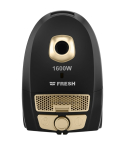 Fresh Canister Vacuum Cleaner 1600W in Black & Gold | مكنسة برميلية فريش 1600 وات لون أسود × ذهبي