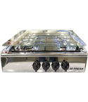 Fresh Gas Hob 55 cm in Stainless Steel | مسطح غاز فريش 55 سم باللون ستانلس ستيل