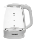 Fresh Electric Kettle 1.7 Liter in White | غلاية كهربائية فريش 1.7 لتر باللون أبيض