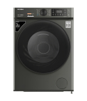 Fresh Front Load Washing Machine 7 kg in Dark Silver - W7DD1255PC-CG | غسالة تحميل أمامي فريش 7 كجم باللون فضي غامق - W7DD1255PC-CG