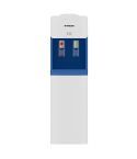 Fresh Water Cooler 2 Taps in White & Petrol Blue - FW-17VFWG2 | مبرد مياه فريش حنفيتان باللون أبيض × بترولي - FW-17VFWG2