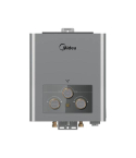 Midea 6 Liter Natural Gas Water Heater with Digital Chimney, Silver MGWH06-12MZNEG(S)