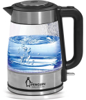 Penguin Glass Electric Kettle, 2 Liter, 2200 Watt, Black - PK-1000