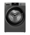 Haier Front Load Washing Machine 8 kg in Silver - HW80-BP14929AS6 | غسالة تحميل أمامي هاير 8 كجم باللون فضي - HW80-BP14929AS6