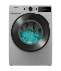 Hisense Front Load Washing Machine 9 kg in Silver - WF3V9042BSEG | غسالة تحميل أمامي هايسنس 9 كجم باللون فضي - WF3V9042BSEG