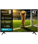 Hisense TV 43 inch in Black - 43A4K | تلفزيون (شاشة) هايسنس 43 بوصة باللون أسود - 43A4K