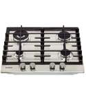 Hoover Built-in Gas Hob, 60 cm, 4 Burners in Stainless Steel - HHG6BR4MX | مسطح غاز بلت ان هوفر، 60 سم باللون ستانلس ستيل - HHG6BR4MX