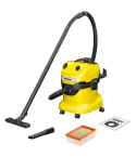 Kärcher Wet & Dry Vacuum Cleaner 1100W in Yellow | مكنسة جافة ورطبة كارشر 1100 وات لون أصفر