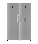 LG Refrigerator + Deep Freezer 708 Liter in Silver - GC-B414ELFM - GC-F411ELDM | ثلاجة + ديب فريزر إل جي 708 لتر باللون فضي - GC-B414ELFM - GC-F411ELDM