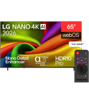 LG TV 65 inch in Black - 65NU840B6LA