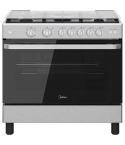 Midea Gas Cooker 90 cm in Black - MFO-MG36LE | بوتاجاز ميديا 90 سم باللون أسود - MFO-MG36LE