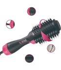 Moehair One-Step Hot Air Brush Styler 1000 W Ionic in Black - MO-82
