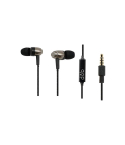 Dob Wired In Ear Earphone with Microphone - Black