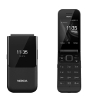 Nokia 2720 Flip 4 GB 0.5 GB RAM Black 4G LTE Feature Phone | نوكيا 2720 Flip 4 جيجابايت رام 0.5 جيجابايت لون اسود شبكة 4G LTE