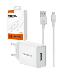 Recci Wall Charger 10W in White | شاحن حائط ريتشي 10 وات باللون أبيض