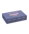 موزع 1x4 HDMI امبورت ار تي 2 بدقة UHD 4Kx2K 3D، عدد 4 مخارج - أسود