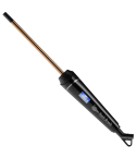 Rush Brush Twisty Curling Iron 10 mm Ceramic Barrel Digital Display in Black - EVE-C101 | مكواة تجعيد شعر راش براش بكرة سيراميك 10 مم شاشة ديجيتال باللون أسود - EVE-C101
