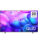 Samsung 55 Inch Smart TV , 4K UHD QLED Frameless Built-In Receiver, QA55Q6FAAUXEG in Black | شاشة تلفزيون سمارت سامسونج ، مقاس 55 بوصة ، QLED ، دقة 4K UHD ، بدون إطار ، بريسيفر داخلي ، موديل QA55Q6FAAUXEG باللون أسود
