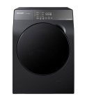 Sharp Front Load Washing Machine 10 kg Dry Laundry Capacity in Dark Grey - ES-FS104KLE-G | غسالة تحميل أمامي شارب سعة غسيل 10 كجم ملابس جافة باللون رمادي غامق - ES-FS104KLE-G