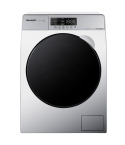 Sharp Front Load Washing Machine 7.5 kg in Light Grey - ES-FE752KLE-W | غسالة تحميل أمامي شارب 7.5 كجم باللون رمادي فاتح - ES-FE752KLE-W