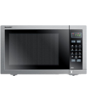 Sharp Grill Microwave 34 Liter in Stainless Steel | ميكروويف شارب بشواية 34 لتر ستانلس ستيل