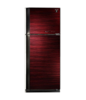 Sharp Refrigerator 450 Liter in Red Glass - SJ-GV58A(RD) | ثلاجة شارب 450 لتر باللون زجاج أحمر - SJ-GV58A(RD)