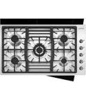 Smeg Built-in Gas Hob, 90 cm, 5 Burners in Stainless Steel - PGF95-4 | مسطح غاز بلت ان سميج، 90 سم باللون ستانلس ستيل - PGF95-4
