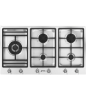 Smeg Built-in Gas Hob، 90 cm، 5 Burners in Stainless Steel - PS906-5 | مسطح غاز بلت ان سميج، 90 سم باللون ستانلس ستيل - PS906-5