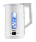 Tank Electric Kettle 1.5 Liter in Silver | غلاية كهربائية تانك 1.5 لتر باللون فضي