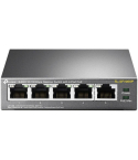 سويتش شبكة تي بي لينك، 5 منافذ بسرعة 10/100 ميجابت، TL-SF1005P - أسود