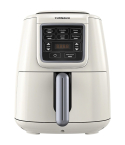 Tornado Air Fryer 4 Liters in Cream & Silver - THF-1554D-XL-CS | قلاية هوائية تورنيدو 4 لتر باللون كريمي وفضي - THF-1554D-XL-CS
