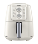Tornado Air Fryer 4 Liters in Cream & Silver - THF-1554M-XL-CS | قلاية هوائية تورنيدو 4 لتر باللون كريمي وفضي - THF-1554M-XL-CS