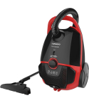Tornado Canister Vacuum Cleaner 1600W in Black & Red | مكنسة برميلية تورنيدو 1600 وات لون أسود × أحمر