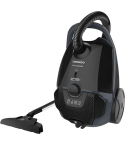 Tornado Canister Vacuum Cleaner 1600W in Black & Grey | مكنسة برميلية تورنيدو 1600 وات لون أسود × رمادي