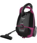 Tornado Canister Vacuum Cleaner 1800W in Black & Burgundy | مكنسة برميلية تورنيدو 1800 وات لون أسود × نبيتي