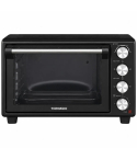 Tornado Countertop Electric Oven 49 Liter with Rotisserie in Black | فرن تورنيدو كهربائي 49 لتر بسيخ دوار باللون الأسود