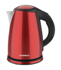Tornado Electric Kettle 1.8 Liter in Red | غلاية كهربائية تورنيدو 1.8 لتر باللون أحمر