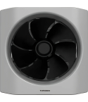 Tornado Wall Exhaust Fan 20 cm in Black / Grey | شفاط حائط تورنيدو 20 سم باللون أسود / رمادي