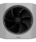 Tornado Wall Exhaust Fan 25 cm in Black / Grey | شفاط حائط تورنيدو 25 سم باللون أسود / رمادي