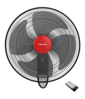 Tornado Wall Fan, 16 inch, Black, EPS-16R