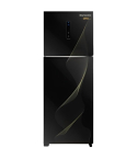 Unionaire Refrigerator 370 Liter in Black Glass - URN440LBG6ADHUVZ | ثلاجة يونيون اير 370 لتر باللون زجاج اسود - URN440LBG6ADHUVZ