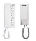 KOCOM KIP-612ML 11-Channel Multiple Interphone, KIP-300 Unit, Power Kit - White