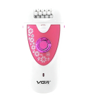 VGR Ladies Epilator 2 in 1 600 mAh in Pink - V-722 | جهاز إزالة شعر للسيدات في جي آر 2 في 1 600 مللي أمبير باللون وردي - V-722