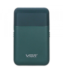 VGR Portable Mini Electric Shaver 5 W USB 45 Minutes Runtime in Green and Black - V-390