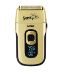 VGR Professional Foil Shaver, Dual Independent Foils, 150 Min Runtime, LED Display, Gold, V-332