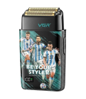 VGR Electric Shaver Double Titanium Foils IPX6 in Green and Black - V-309 - Radio Talaat | ماكينة حلاقة كهربائية في جي آر بشبكتي تيتانيوم ومقاومة IPX6 باللون الأخضر والأسود - V-309 - راديو طلعت