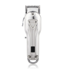 VGR Professional Hair Clipper 2500 mAh 4 Guide Combs in Metallic Silver - V-134 | ماكينة حلاقة شعر في جي آر احترافية 2500 مللي أمبير 4 أمشاط باللون فضي معدني - V-134