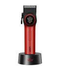 VGR Professional Hair Clipper 4600 mAh LED Display in Red and Black - V-001 | ماكينة حلاقة شعر في جي آر احترافية 4600 مللي أمبير شاشة LED باللون أحمر وأسود - V-001