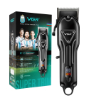 VGR Professional Hair Clipper 2500 mAh 300 Minutes Runtime Digital Display in Black - V-051